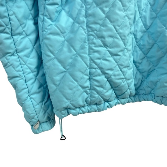 Columbia Interchange Womens Jacket Lined Quilted Mock Neck Blue XL - Picture 5 of 10